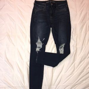 Distressed American Eagle Jeans